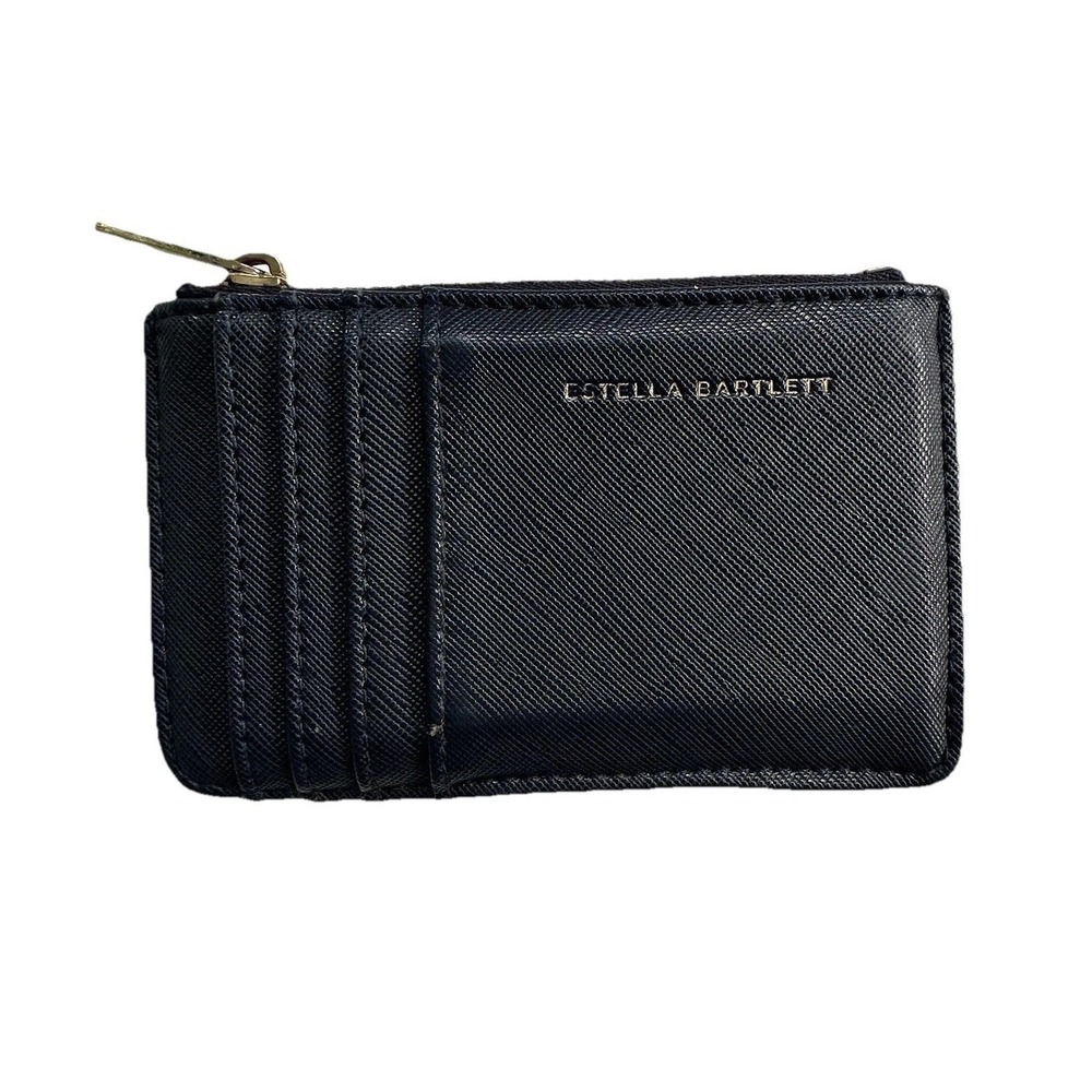 Estella Bartlett Woman on a Mission Vegan Leather Card Purse - Navy